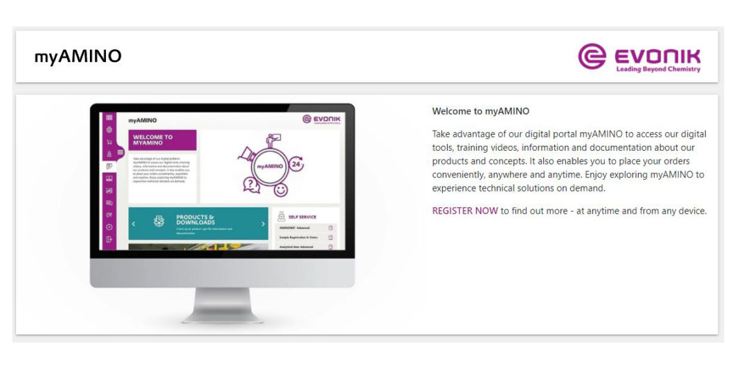 Evonik Crea Portal De E-business MyAMINO - BM Editores